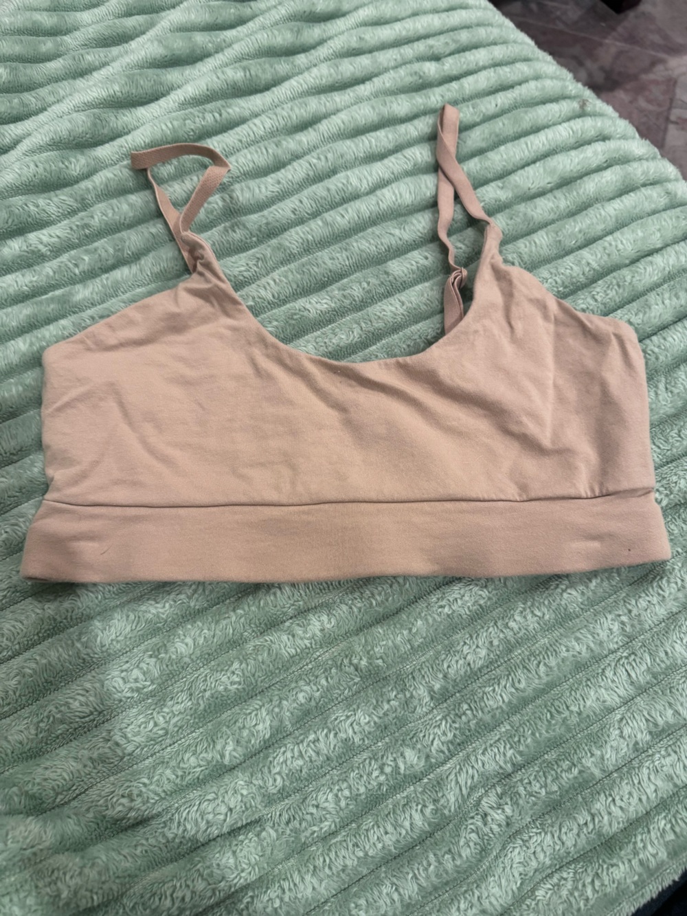 Bundle PACT two beige bralettes organic cotton medium